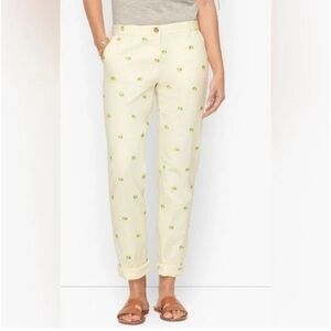 Splash in to summer with these comfortable yet stylish Lemon Embroidered Pants.